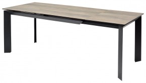 Стол CREMONA 180 KL-61 Под дерево, итальянская керамика / черный каркас, ®DISAUR в Кировграде - kirovgrad.mebel24.online | фото 1