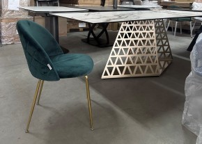 Стол ENNA 220 KL-188 Контрастный мрамор матовый, итальянская керамика/ каркас цвета шампань, ®DISAUR в Кировграде - kirovgrad.mebel24.online | фото 7
