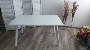 Стол ФИН 140 Белый, стекло/ Белый каркас М-City в Кировграде - kirovgrad.mebel24.online | фото 9