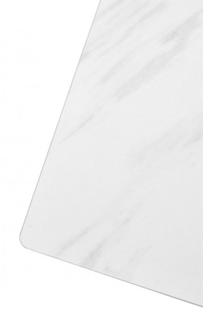 Стол FONDI 180 MARBLES KL-99 Белый мрамор матовый, итальянская керамика/ черный каркас, ®DISAUR в Кировграде - kirovgrad.mebel24.online | фото 6