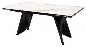 Стол IVAR 180 MARBLES KL-188 Контрастный мрамор, итальянская керамика, ®DISAUR в Кировграде - kirovgrad.mebel24.online | фото 1