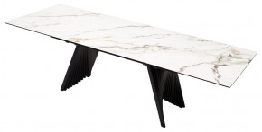 Стол IVAR 180 MARBLES KL-188 Контрастный мрамор, итальянская керамика, ®DISAUR в Кировграде - kirovgrad.mebel24.online | фото 5