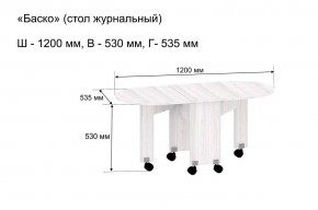 Стол-книжка журнальный "Баско" в Кировграде - kirovgrad.mebel24.online | фото 9