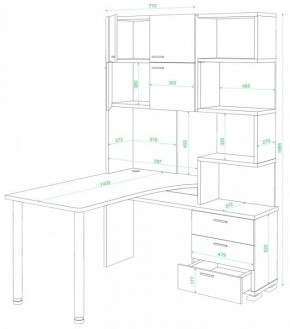 Стол компьютерный Домино СР-500М/140 в Кировграде - kirovgrad.mebel24.online | фото 2