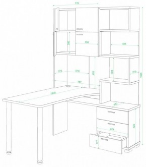 Стол компьютерный Домино СР-500М/190 в Кировграде - kirovgrad.mebel24.online | фото 2
