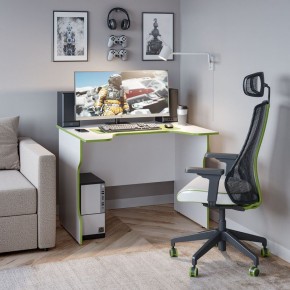 Стол компьютерный ВАРДИГ K2 100x82, белый/лайм в Кировграде - kirovgrad.mebel24.online | фото 4