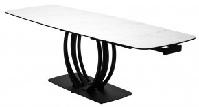 Стол MATERA 160 MARBLES KL-99 Белый мрамор матовый, итальянская керамика/ черный каркас, ®DISAUR в Кировграде - kirovgrad.mebel24.online | фото 8