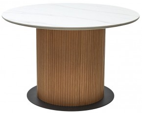 Стол MESA D120 цвет БЕЛЫЙ МРАМОР M326 / Каркас OAK, ®DISAUR в Кировграде - kirovgrad.mebel24.online | фото 9