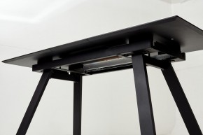 Стол Морис 140 БЕЖЕВЫЙ МРАМОР, стекло/ ЧЕРНЫЙ М-City в Кировграде - kirovgrad.mebel24.online | фото 9