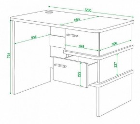 Стол письменный Домино нельсон СД-15С в Кировграде - kirovgrad.mebel24.online | фото 3