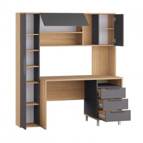 Стол рабочий 12.95 N Комфорт (Дуб сонома, Темно - серый U2601) в Кировграде - kirovgrad.mebel24.online | фото 2