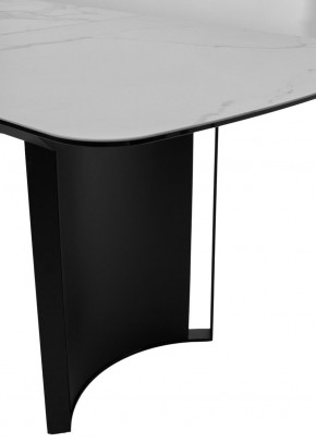 Стол RASMUS 160 TL-45 Белый мрамор, испанская керамика / черный каркас, ®DISAUR в Кировграде - kirovgrad.mebel24.online | фото 7