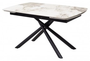 Стол RIVOLI 140 GLOSS LUXURY PANDORA SOLID CERAMIC / BLACK, ®DISAUR в Кировграде - kirovgrad.mebel24.online | фото 1