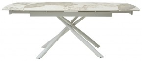 Стол RIVOLI 140 GLOSS LUXURY PANDORA SOLID CERAMIC / WHITE, ®DISAUR в Кировграде - kirovgrad.mebel24.online | фото 3