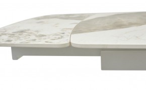 Стол RIVOLI 140 GLOSS LUXURY PANDORA SOLID CERAMIC / WHITE, ®DISAUR в Кировграде - kirovgrad.mebel24.online | фото 4