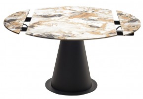 Стол TERAMO 135 GLOSS GRAND JADE SOLID CERAMIC, керамика, поворотн.механизм / Черный каркас, ®DISAUR в Кировграде - kirovgrad.mebel24.online | фото 14