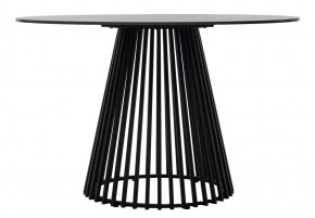 Стол TERNI 120 MATT BLACK MARBLE SOLID CERAMIC Черный мрамор матовый, керамика /Черн.каркас, ®DISAUR в Кировграде - kirovgrad.mebel24.online | фото 7