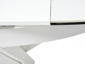 Стол TRENTO 120 HIGH GLOSS STATUARIO Белый мрамор глянцевый, керамика/ белый каркас, ®DISAUR в Кировграде - kirovgrad.mebel24.online | фото 10