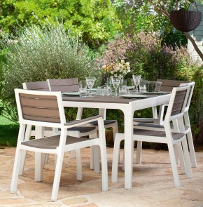 Стул c подлокотниками Гармония (Harmony armchair) белый-капучино в Кировграде - kirovgrad.mebel24.online | фото 3