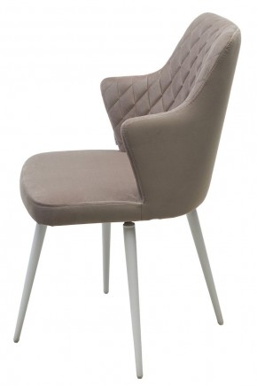 Стул HERMAN 360 град. ЛАТТЕ #25, велюр / белый каркас М-City в Кировграде - kirovgrad.mebel24.online | фото 6