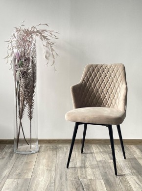 Стул HERMAN 360 град. ЛАТТЕ #25, велюр / черный каркас М-City в Кировграде - kirovgrad.mebel24.online | фото 3