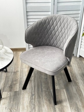Стул SKAT 360 град. поворот. B22 Серый, велюр / черный каркас, М-City в Кировграде - kirovgrad.mebel24.online | фото 3
