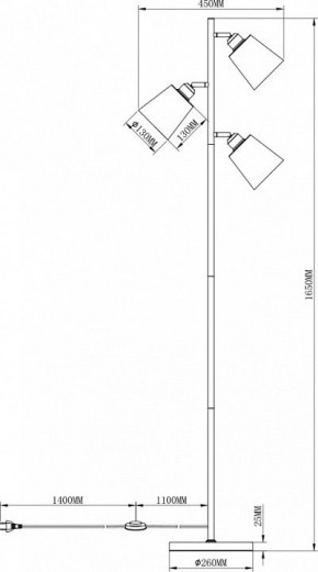 Торшер Moderli Floor V3050-3F в Кировграде - kirovgrad.mebel24.online | фото 3