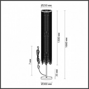 Торшер Odeon Light Chokka 5028/3F в Кировграде - kirovgrad.mebel24.online | фото 4