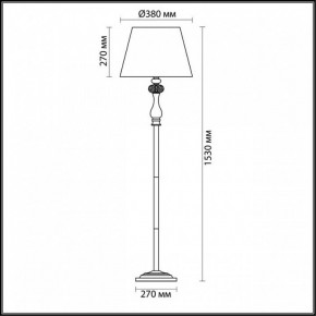 Торшер Odeon Light Gaellori 3393/1F в Кировграде - kirovgrad.mebel24.online | фото 3