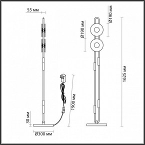 Торшер Odeon Light Magnet 5407/23FL в Кировграде - kirovgrad.mebel24.online | фото 4