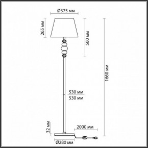 Торшер Odeon Light Sochi 4896/1F в Кировграде - kirovgrad.mebel24.online | фото 4