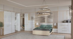 ТРИО Спальный гарнитур (модульный) сонома/белый в Кировграде - kirovgrad.mebel24.online | фото