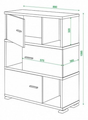 Тумба комбинированная Домино СБ-30/3 в Кировграде - kirovgrad.mebel24.online | фото 3