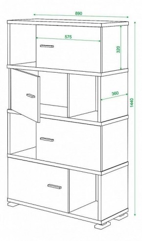 Тумба комбинированная Домино СБ-30/4 в Кировграде - kirovgrad.mebel24.online | фото 3