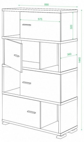 Тумба комбинированная Домино СБ-30/4 в Кировграде - kirovgrad.mebel24.online | фото 3