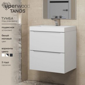 Тумба под раковину Uperwood Tanos 80 см, подвесная, белая матовая в Кировграде - kirovgrad.mebel24.online | фото 5