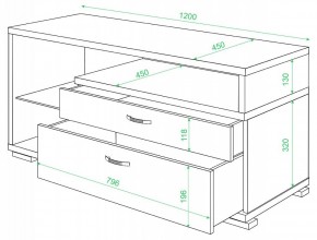 Тумба под ТВ Домино ТК-10М в Кировграде - kirovgrad.mebel24.online | фото 2