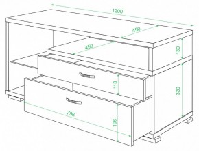 Тумба под ТВ Домино ТК-10М в Кировграде - kirovgrad.mebel24.online | фото 2