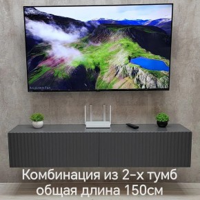 Тумба подвесная под ТВ LINES MTV1-MA 750 Темно-серый (Графит-M 10.1.25) в Кировграде - kirovgrad.mebel24.online | фото 10