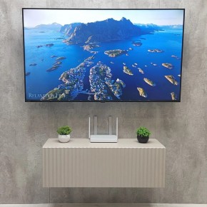 Тумба подвесная под ТВ LINES MTV3-MA 900 Бежевый (Леда-М 10.1.5) в Кировграде - kirovgrad.mebel24.online | фото 3