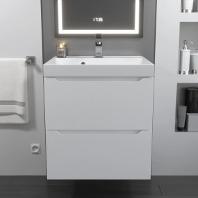 Тумба с раковиной Uperwood Tanos 50 см, подвесная, белая матовая в Кировграде - kirovgrad.mebel24.online | фото 10