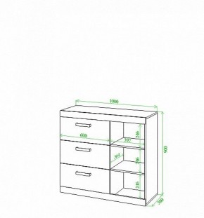Тумба Toivo Км100 в Кировграде - kirovgrad.mebel24.online | фото 2