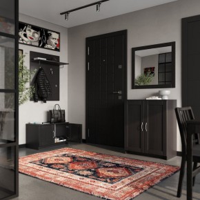 Вешалка СИРИУС настенная с полкой, цвет Дуб Венге в Кировграде - kirovgrad.mebel24.online | фото 4