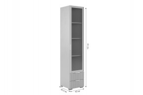 ЗЕФИР Гостиная К1 (белое дерево/белый муар) в Кировграде - kirovgrad.mebel24.online | фото 5
