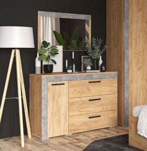 Зеркало Адель дуб крафт золотой/ателье светлое в Кировграде - kirovgrad.mebel24.online | фото 2
